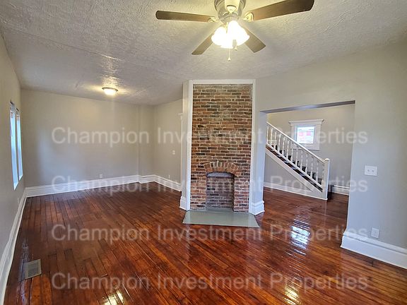 Living room and dining room