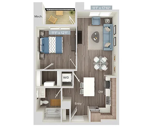 Floor plan A1-243-244