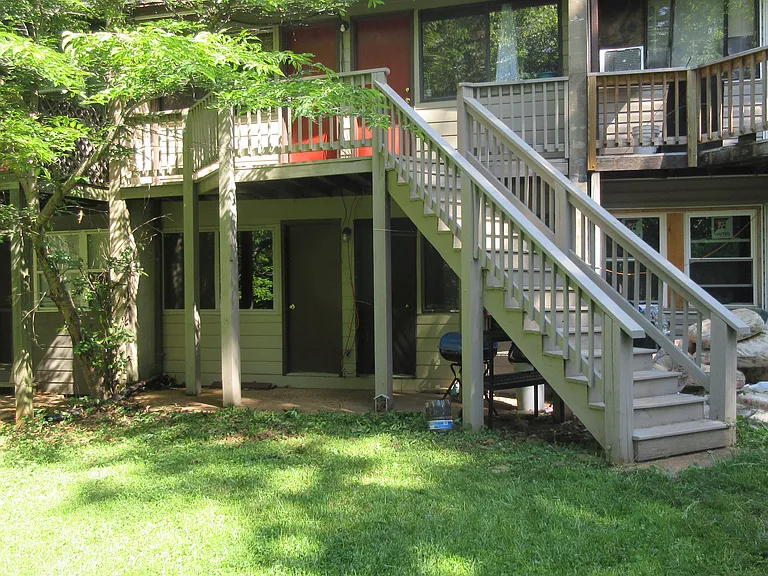 rear of property