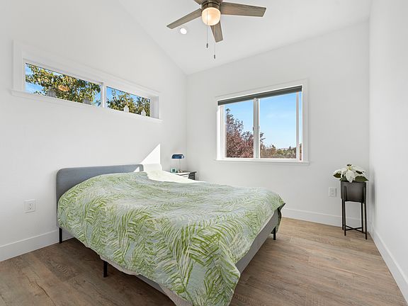 Bedroom, large window facing east