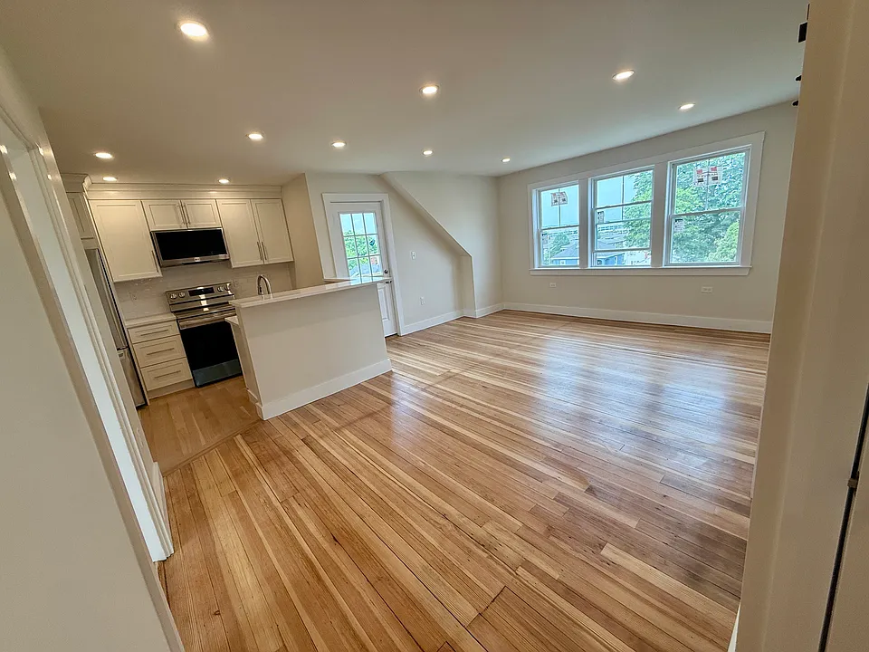 open kitchen/living/dining