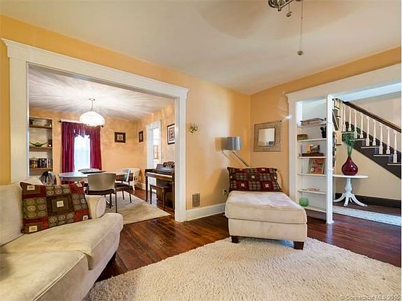 Living room with built ins