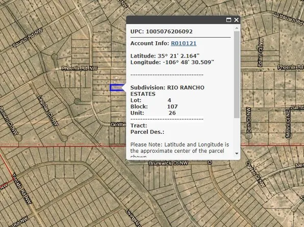 Boromir B107 L4 U26, Rio Rancho, NM 87144