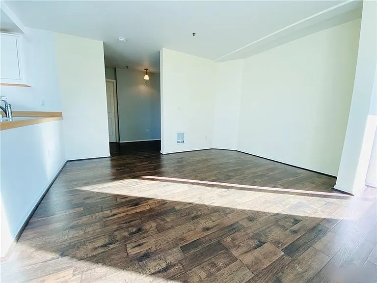 Living area showing nook for couches.