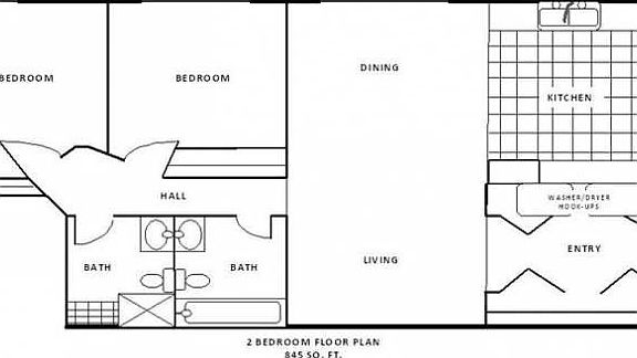 2 X 2 Floorplan