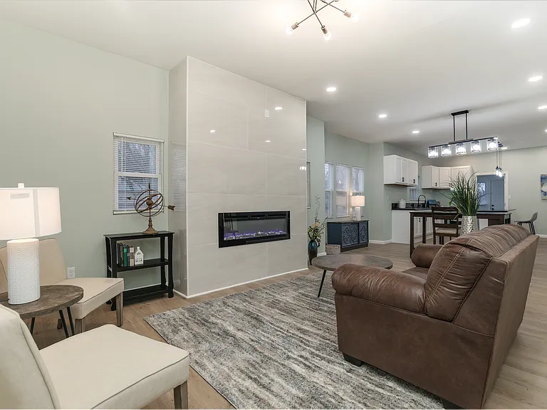 Open Living room with Kitchen