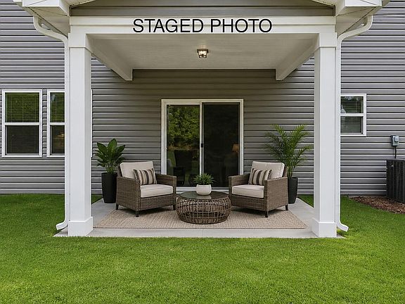 Rear Covered Patio - Staged