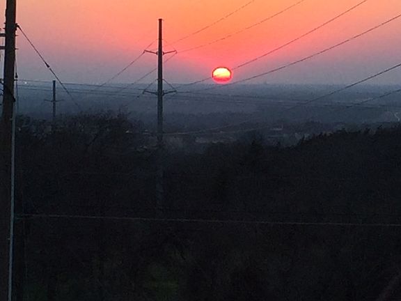 Sunset from the back porch