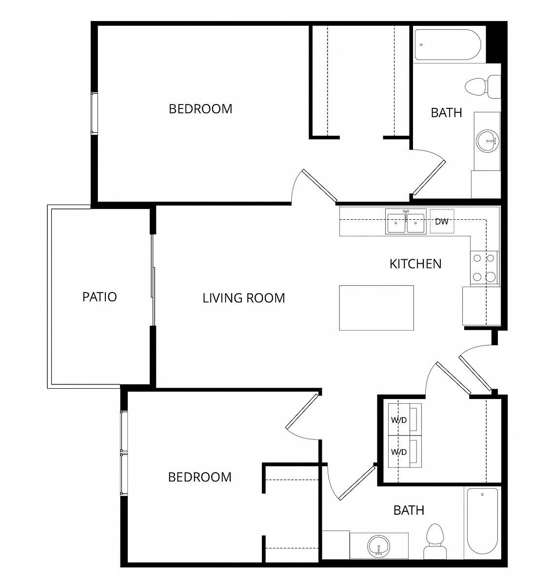 Floor plan 2x2 Loblolly