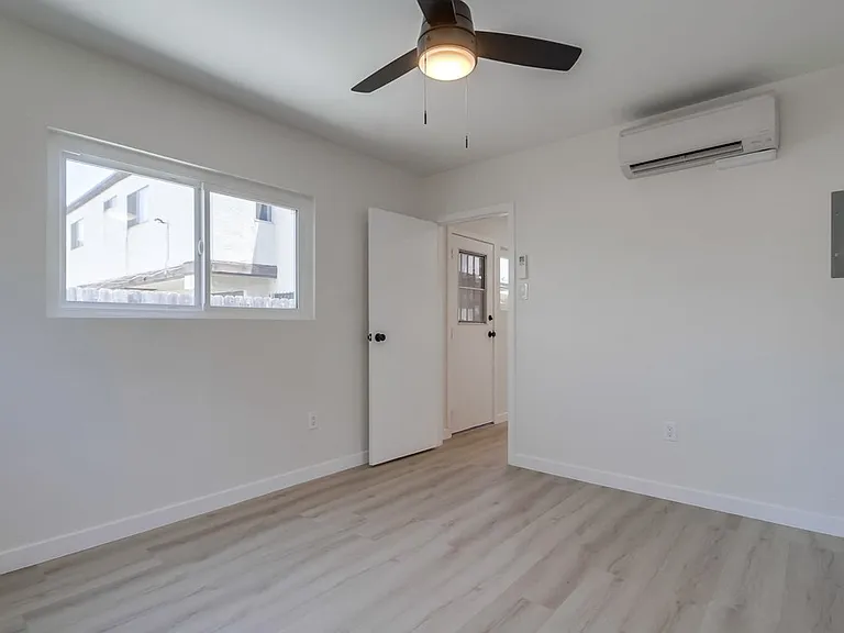 Bedroom with an AC mini split for a good nights sleep