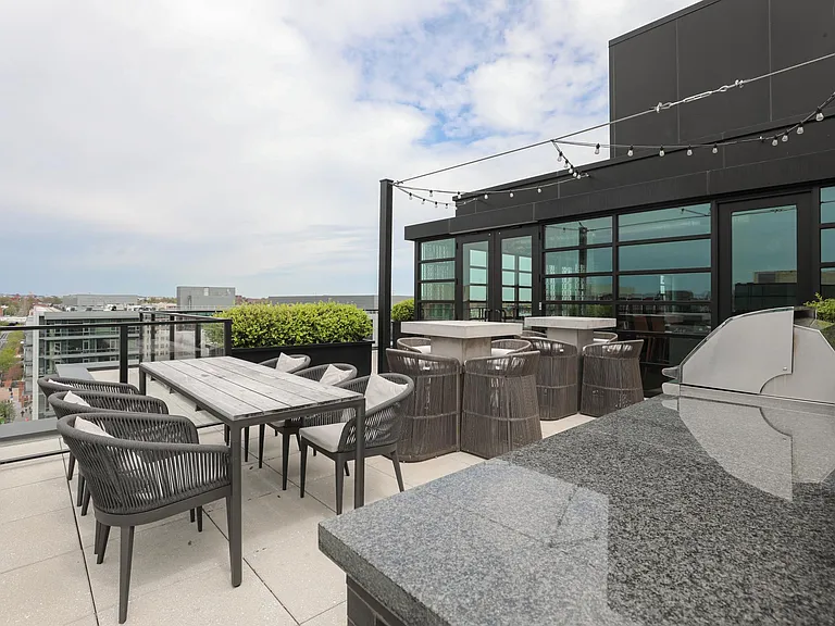 Building's rooftop deck
