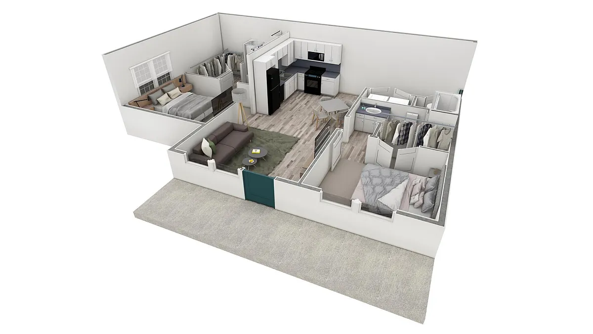 Floor plan 2-2 BR Premier Horizon Summit