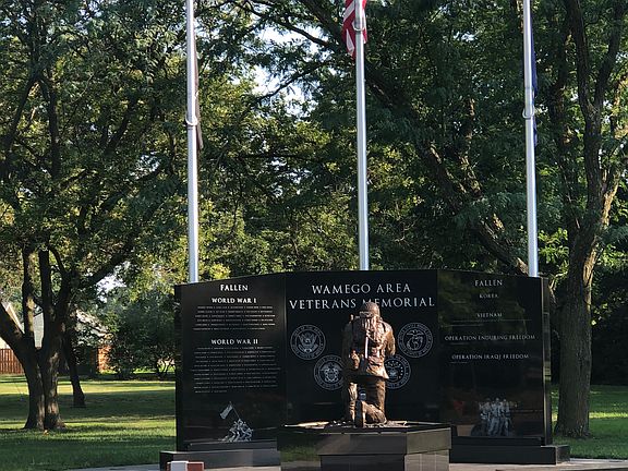 Veteran’s Memorial next door