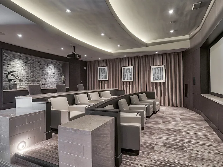 Private movie screening room