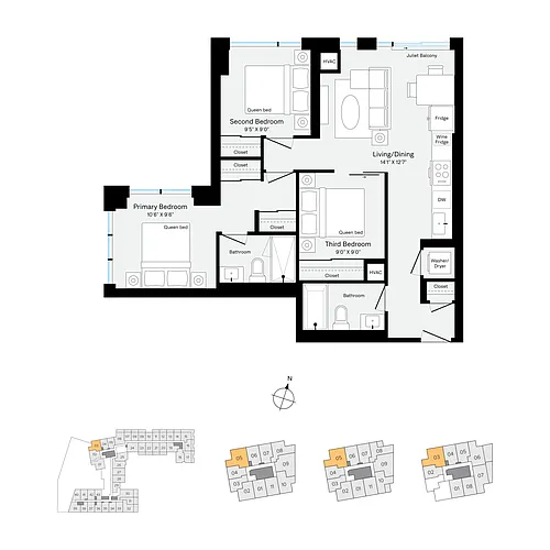Floor plan W605