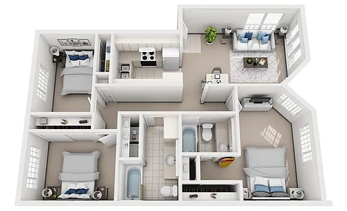 Floor plan Model J