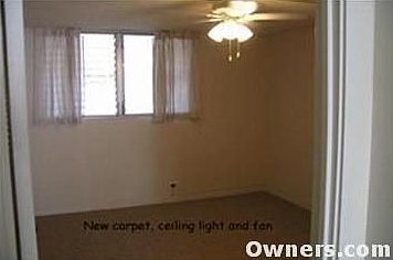 New carpet, ceiling fan and lights