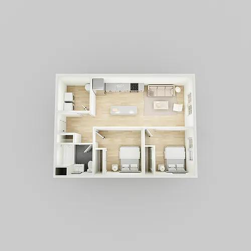 Floor plan 1x1 + Den