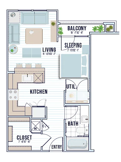 Floor plan E1