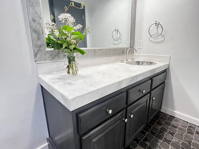 Hallway bathroom