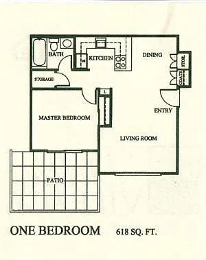 Floor plan One Bedroom