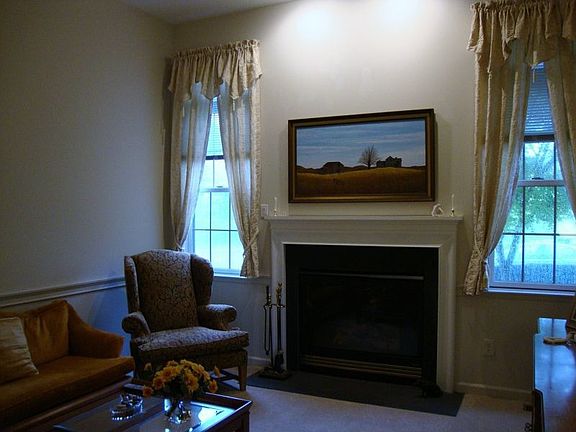 Fireplace in Den...