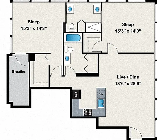 Floor plan B3
