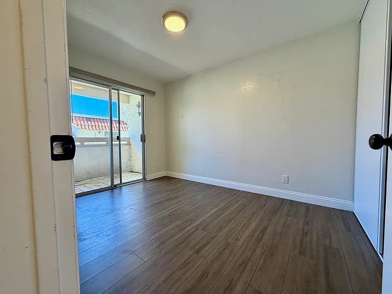 Bedroom with balcony