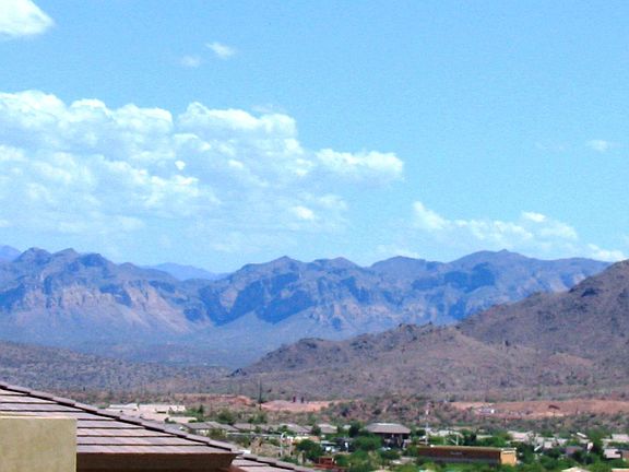 View from front looking east