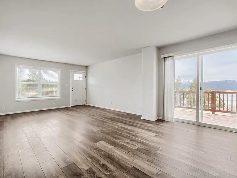 Living, dining area