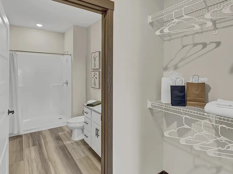 Closet to Bathroom