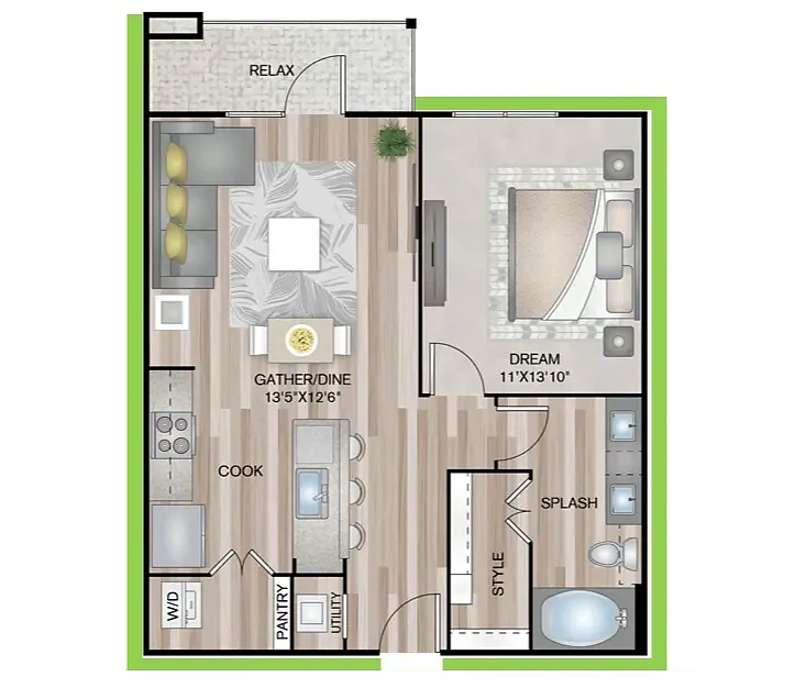 Floor plan A1P8