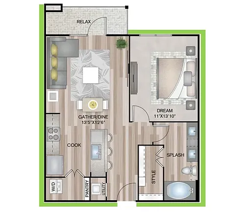 Floor plan A1P8
