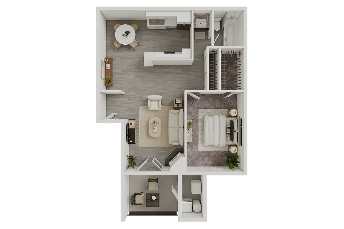 Floor plan CORDOVA - 748 SQ FT