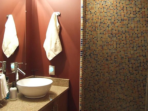 gorgeous tile in both bathrooms 