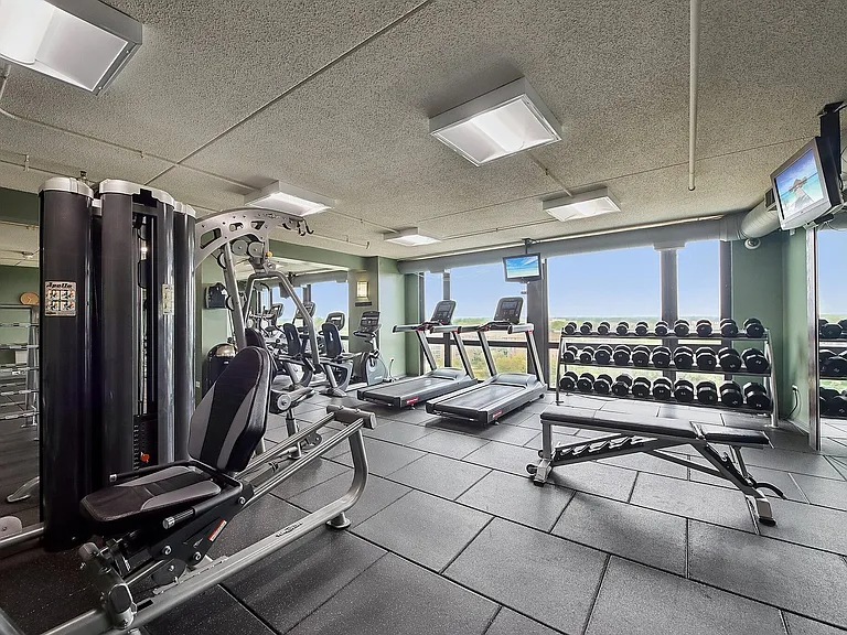 Modern fitness center