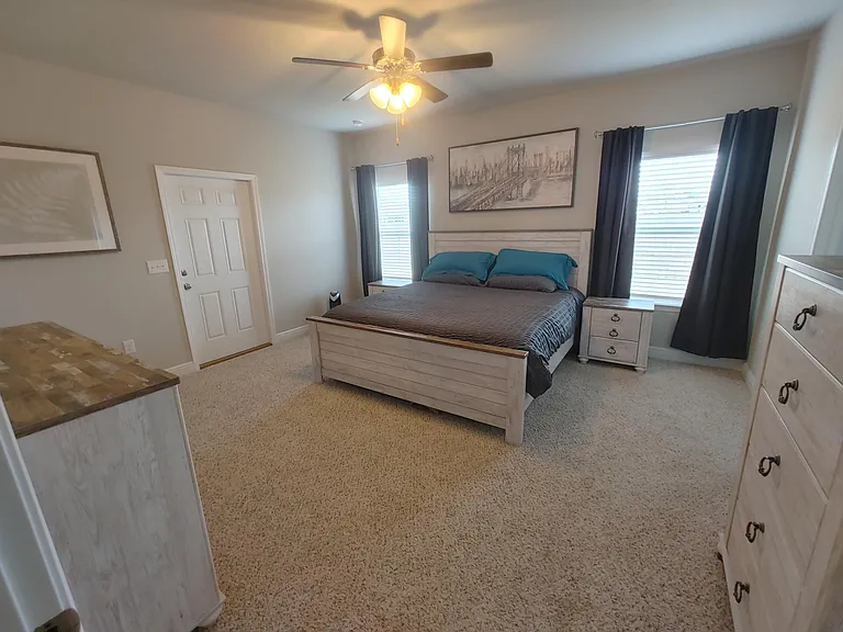 Master bedroom. Furnished with King size bed and what you see here.