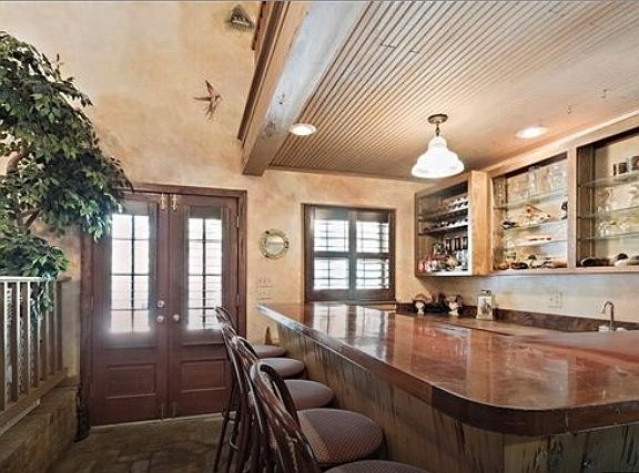 Bar in large den