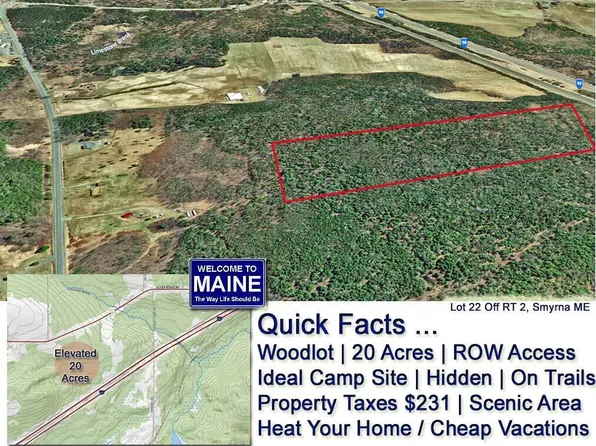 Lot 22 Off US RT 2 Highway, Smyrna, ME 04780