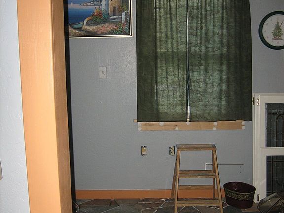 Dining room tile Before it was finished 2005
