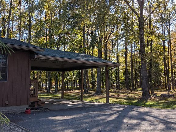 Side View, attached carport