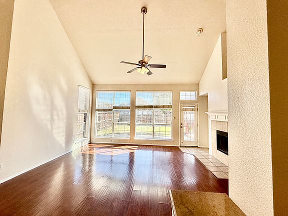 High ceiling living room