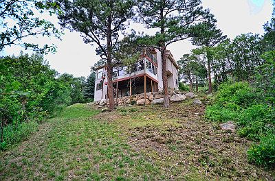 View from creek below