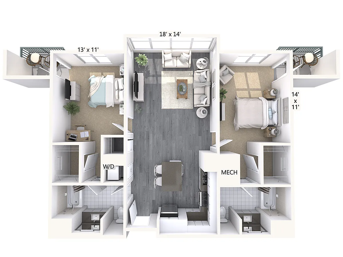 Floor plan B3-1119-mod-isle