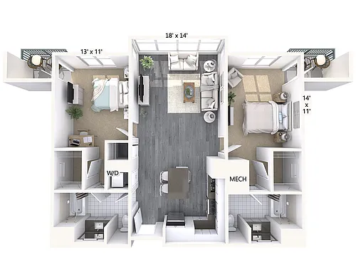 Floor plan B3-1119-mod-isle