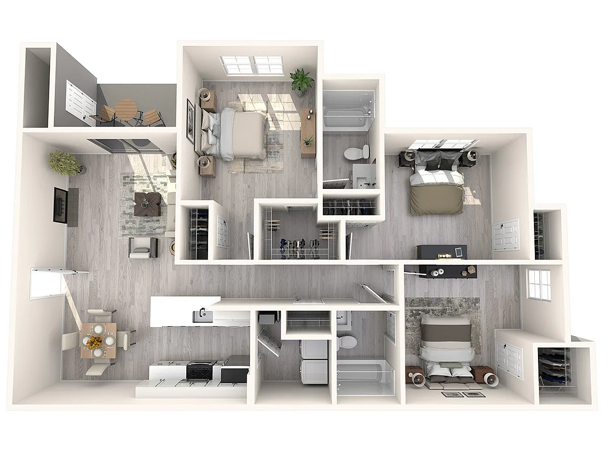 Floor plan The Hogan - Deck