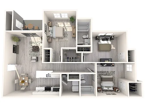 Floor plan The Hogan - Deck