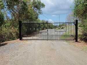 Gate to lot