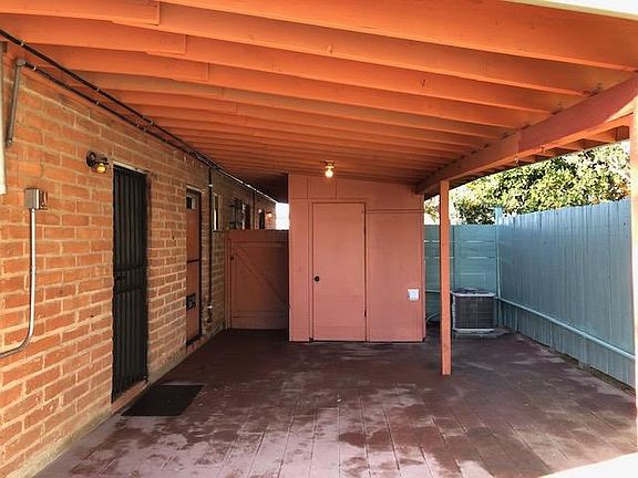Carport with laundry room