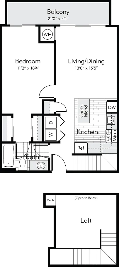 Floor plan Boston Loft